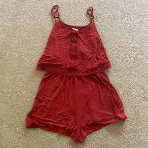 Garage Burnt Orange Romper S